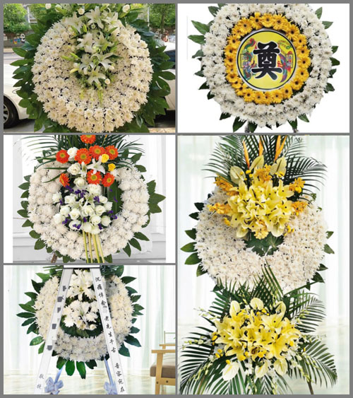 广东广州市增城区石滩镇白江村花圈速递